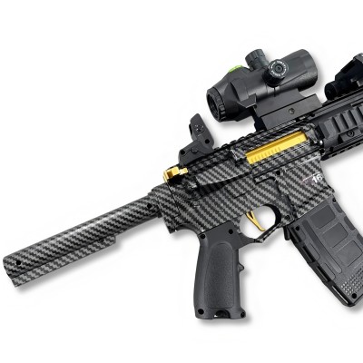 Carbon Fiber Gold Embellished M416 Gel Blaster