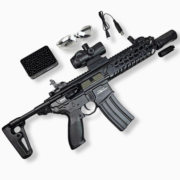 Exquisite Engraving MCX Gel Blaster High Rate of Fire Smooth Shooting With 7 Colors of Lighted Silencer