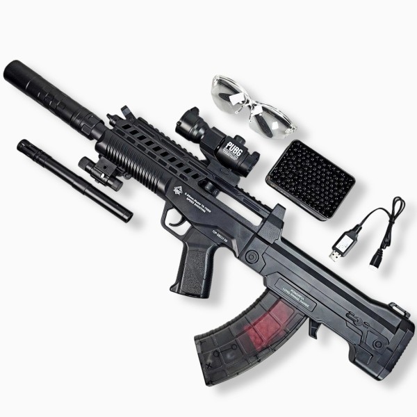 QBZ 191 97 Gel Blaster Toygun With Lighted Silencer