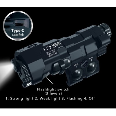 Metal/Nylon Laser Indicator Multi-Function 20-22mm Rail Laser Flashlight Metal/Nylon Laser Indicator Multi-Function 20-22mm Rail Laser Flashlight