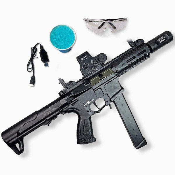 Exquisite Engraving ARP9 Gel Blaster High Rate of Fire Smooth Shooting With 7 Colors of Lighted Silencer