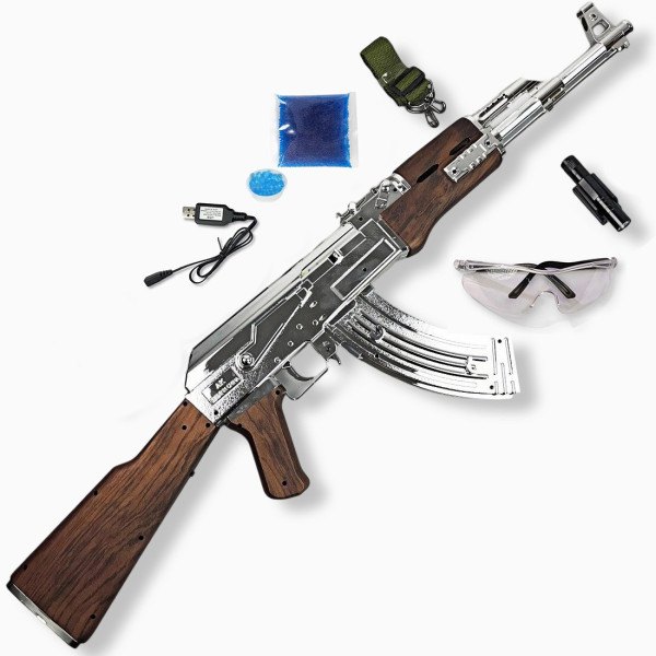 Golden Silver AK47 Gel Blaster Toygun