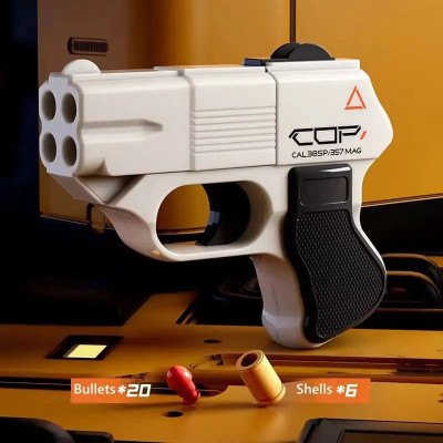 New Quadruple Shot Cop 357 Nerf Toy Gun